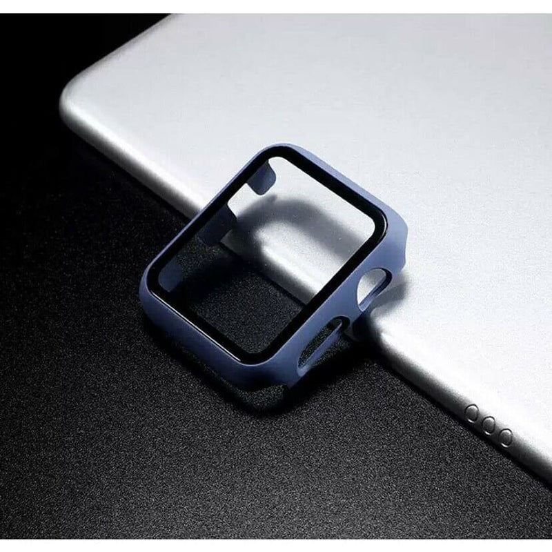 Für Apple Watch 6 5 4 3 SE Schutzhülle Glas Bumper 