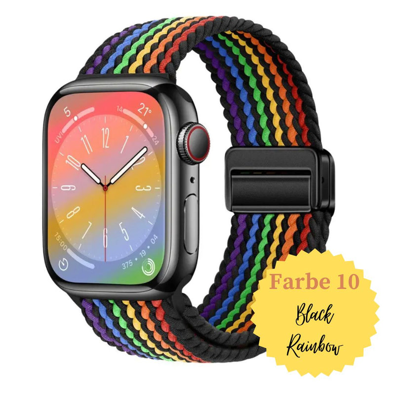 Apple Watch geflochten Armband Ultra / Ultra 2 / Ultra 3 und Series 11/10/9/8/7/6/5/4/3/2/1 & SE mit Magnet