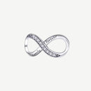 Infinity Charm „Forever Family“ 925 Silber – Anhänger für Pandora Armband mit Zirkonia