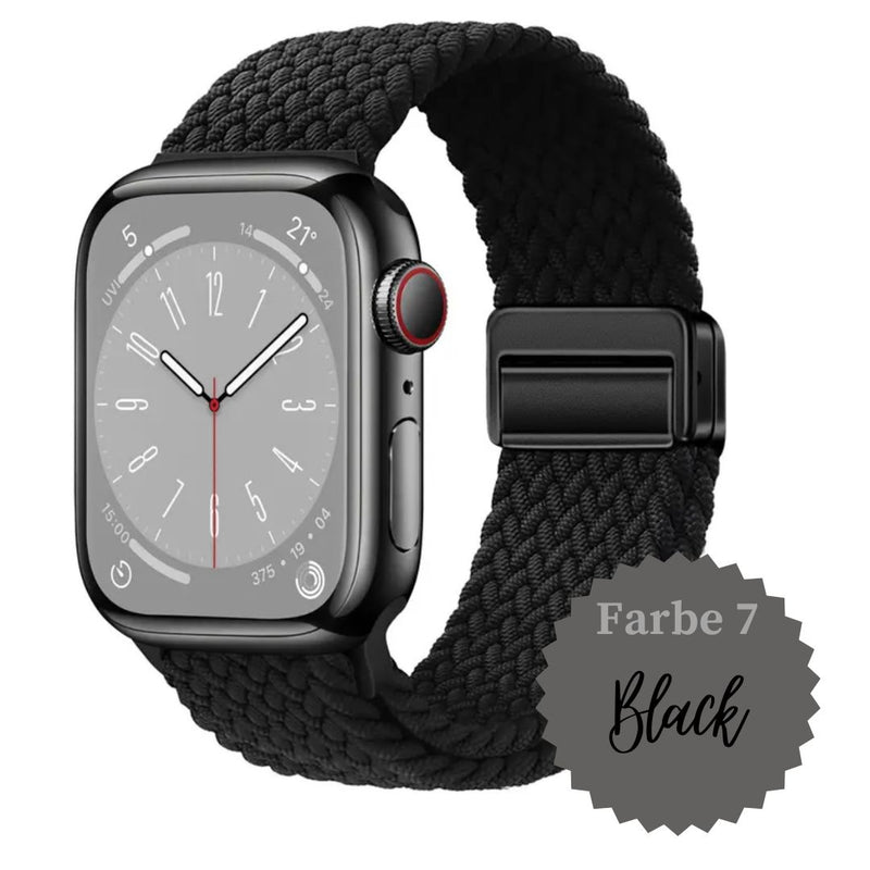 Apple Watch geflochten Armband Ultra / Ultra 2 / Ultra 3 und Series 11/10/9/8/7/6/5/4/3/2/1 & SE mit Magnet