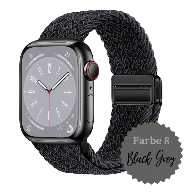 Apple Watch geflochten Armband Ultra / Ultra 2 / Ultra 3 und Series 11/10/9/8/7/6/5/4/3/2/1 & SE mit Magnet