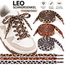 Leo Schnürsenkel Leopard Flach Sneaker Schuhbänder Fashion Laces 120cm