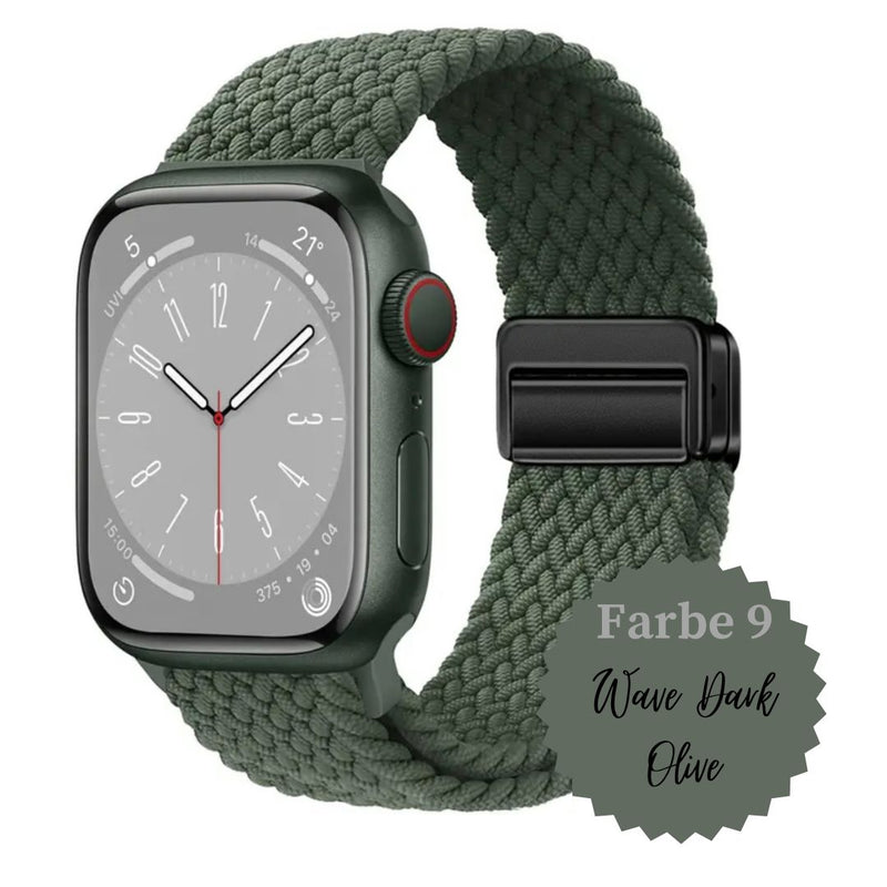 Apple Watch geflochten Armband Ultra / Ultra 2 / Ultra 3 und Series 11/10/9/8/7/6/5/4/3/2/1 & SE mit Magnet