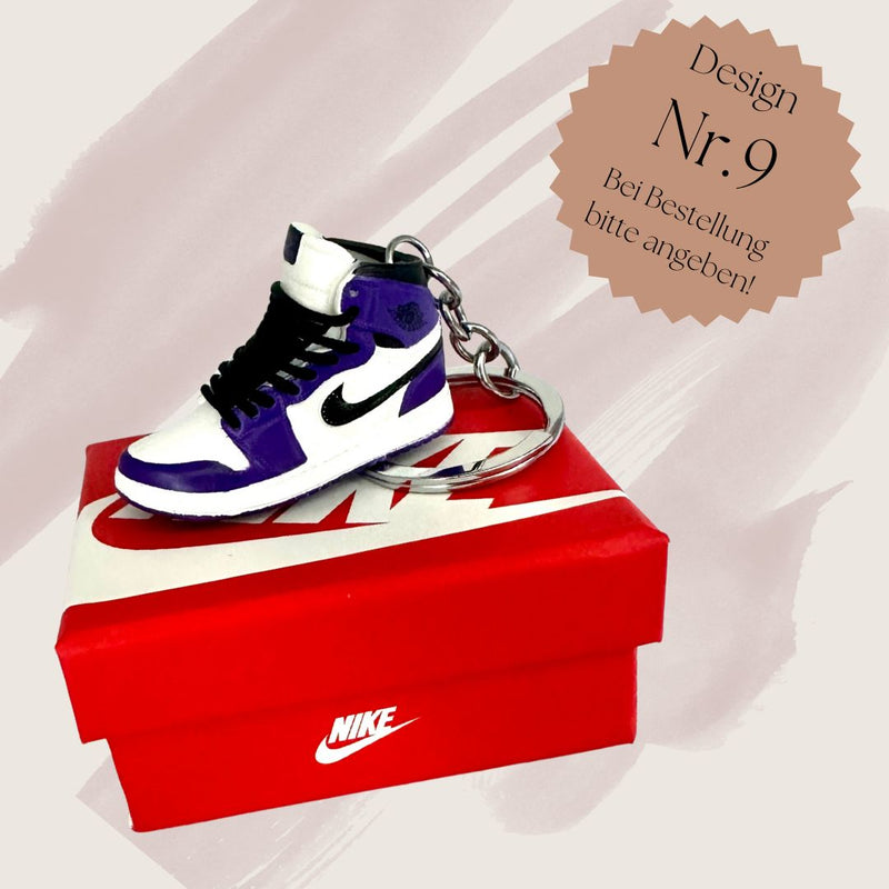 Mini Nike Air Jordan Schlüsselanhänger 3D Sneaker Key Holder Basketball Jump Man personalisiert