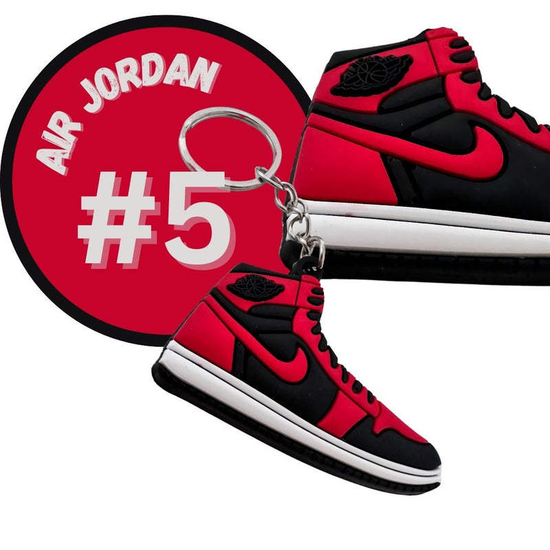 Nike Air Jordan Schlüsselanhänger 2D Silikon Sneaker Key Holder Basketball Jump Man