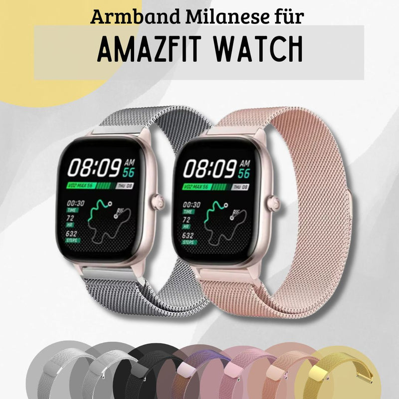 Armband für Xiaomi Amazfit 20mm 22mm Milanese Magnet Loop