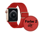 Armband für Apple Watch Series 11 10 9 8 7 6 5 4 3 2 1 Ultra / SE flexibel elastisch Nylon Band