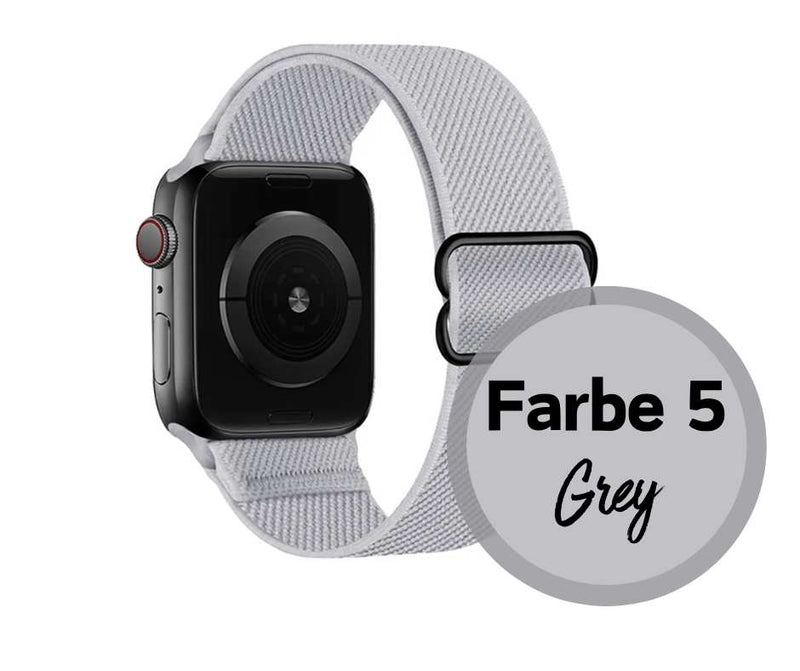 Armband für Apple Watch Series 10 9 8 7 6 5 4 3 2 1 Ultra / SE flexibel elastisch Nylon Band