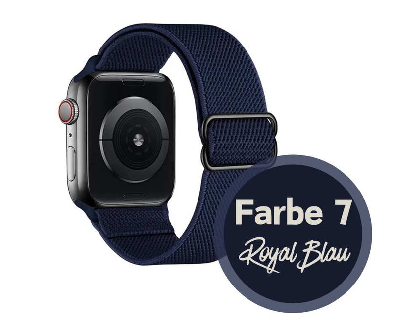 Armband für Apple Watch Series 10 9 8 7 6 5 4 3 2 1 Ultra / SE flexibel elastisch Nylon Band