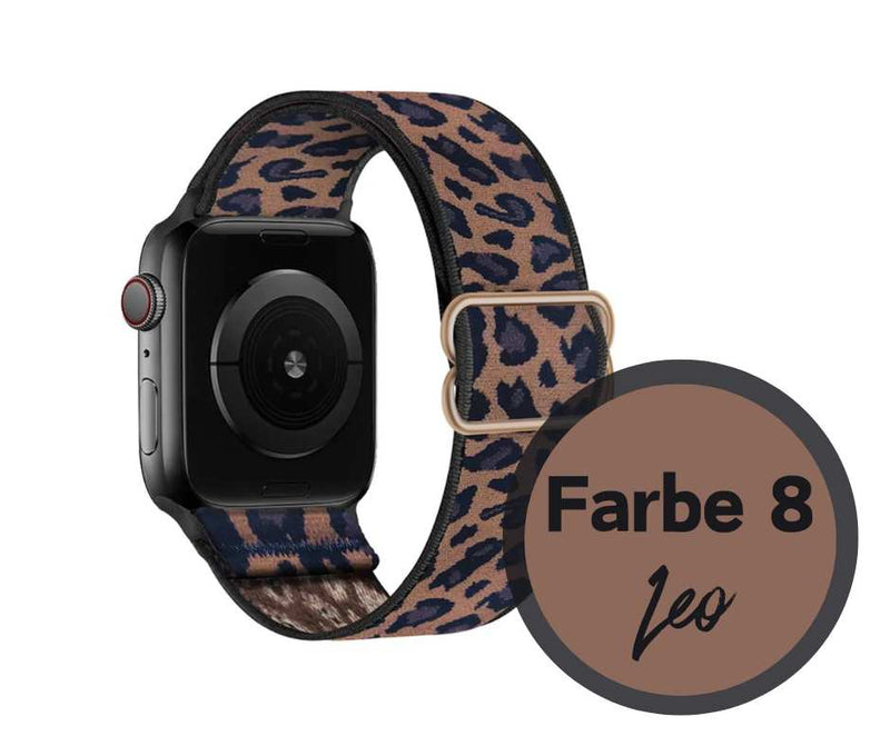 Armband für Apple Watch Series 10 9 8 7 6 5 4 3 2 1 Ultra / SE flexibel elastisch Nylon Band