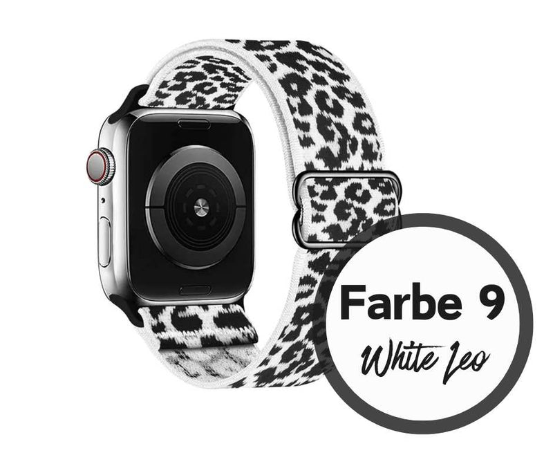 Armband für Apple Watch Series 10 9 8 7 6 5 4 3 2 1 Ultra / SE flexibel elastisch Nylon Band