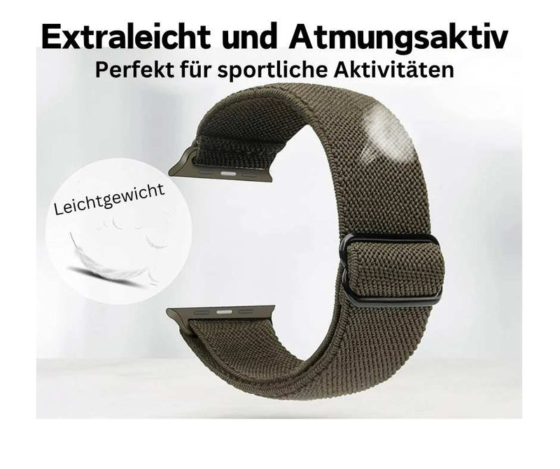 Nylon Sport elastisches Armband für Apple Watch Ultra / Ultra 2 Series 10 9 8 7 6 5 4 3 2 1 SE