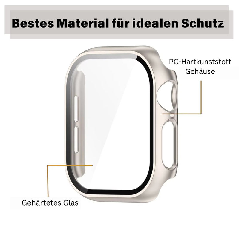 Schutzhülle mit 9H Glas für Apple Watch Series 10 Cover