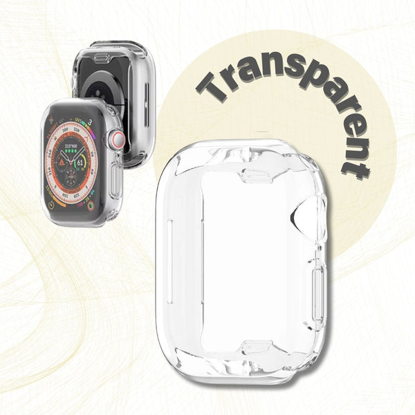 Silikon Schutzhülle für Apple Watch Series 7 8 9 10 Ultra transparent weich