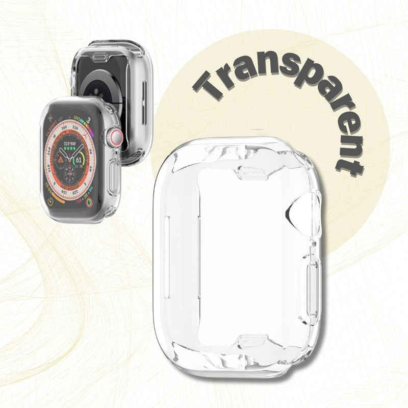 Schutzhülle mit 9H Glas / Silikon für Apple Watch Series 10 / 11  Cover 42mm 46mm