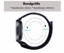 Nylon Sport Loop Armband für Fitbit Versa 3 u. Sense