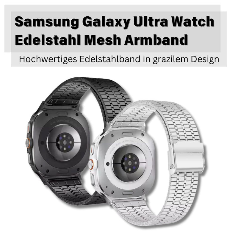 Für Samsung Galaxy Watch Ultra Armband Edelstahl Mesh 47mm