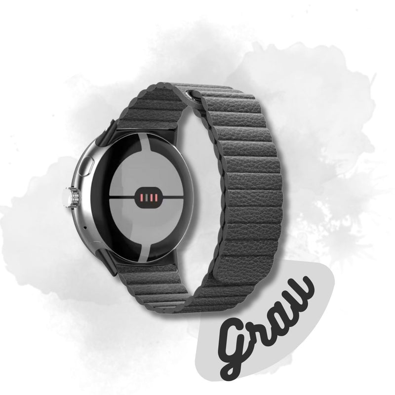 Leder Armband Loop mit Magnet für Samsung Huawei Amazfit Watch 20mm 22mm