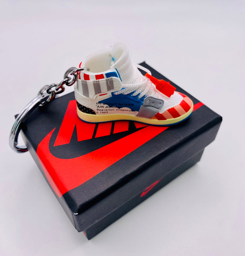 Mini Nike Air Jordan Schlüsselanhänger 3D Sneaker Key Holder Basketball Jump Man