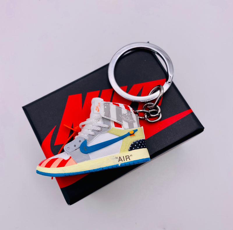 Mini Nike Air Jordan Schlüsselanhänger 3D Sneaker Key Holder Basketball Jump Man