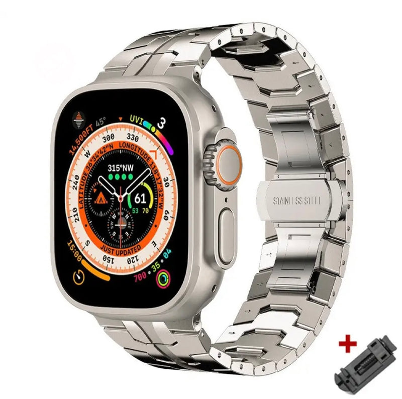 Edelstahl Titanium Armband für Apple Watch Series 10 9 8 7 6 5 4 3 2 1 & Ultra / Ultra 2 SE