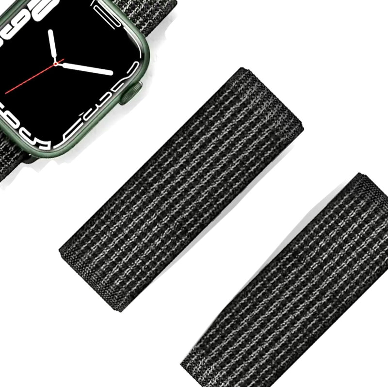 Nylon Apple Watch Ultra / Ultra 2 Armband Sport Loop mit Klettverschluss Series 9 8 7 6 5 4 3 2 1 & SE