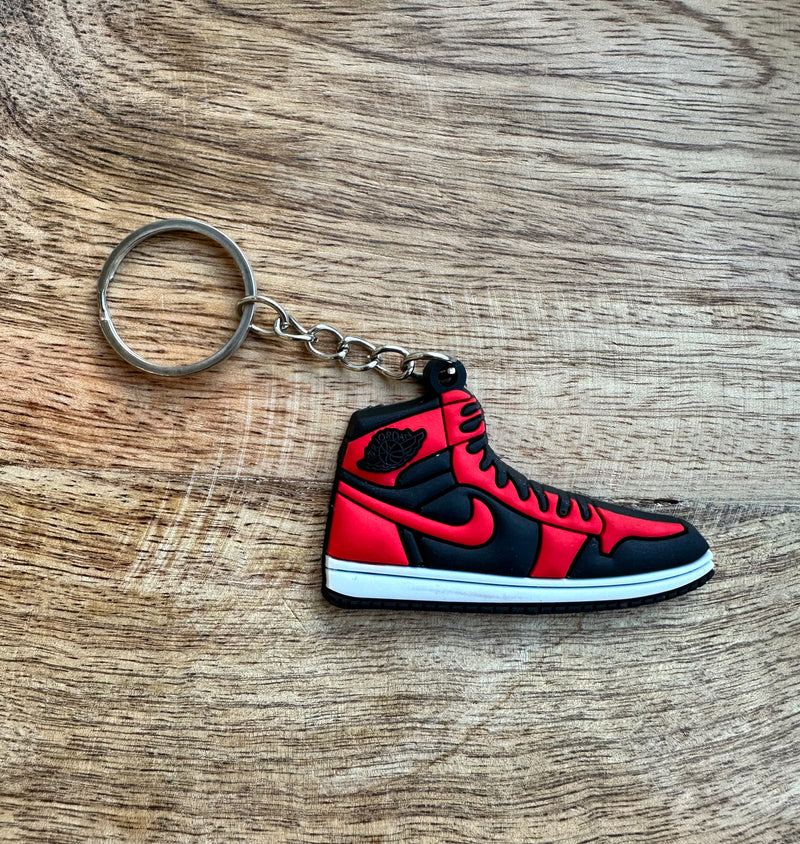 Schlüsselanhänger Nike Air Jordan 2D Silikon Sneaker Key Holder Mini Jump Man