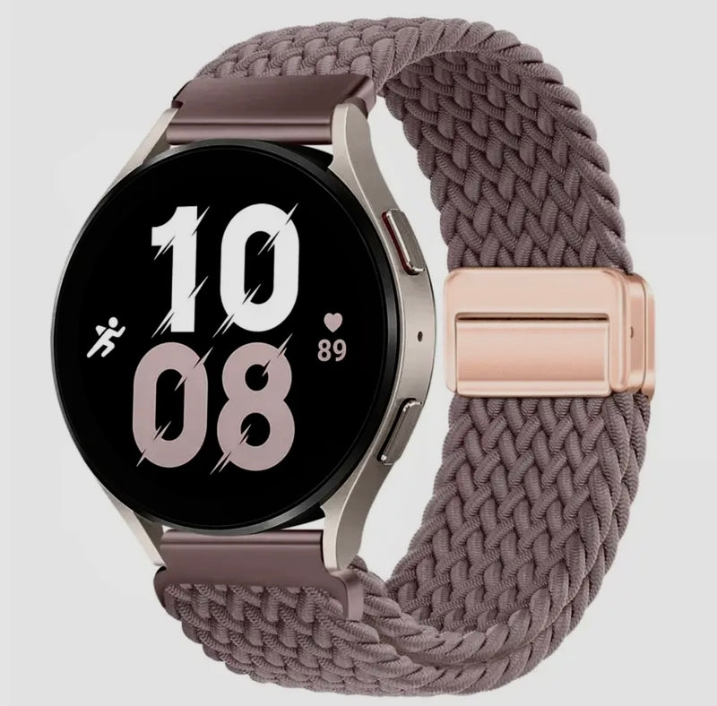 Armband geflochten elastisch für Samsung Amazfit Huawei Smartwatch Uhr Band Nylon 20mm 22mm