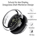 Schutzhülle für Google Pixel Watch 1 2 3  Displayschutz 9H Schutzglas