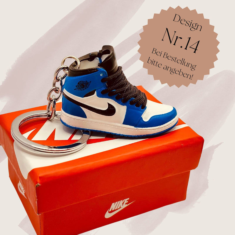 Mini Nike Air Jordan Schlüsselanhänger 3D Sneaker Key Holder Basketball Jump Man