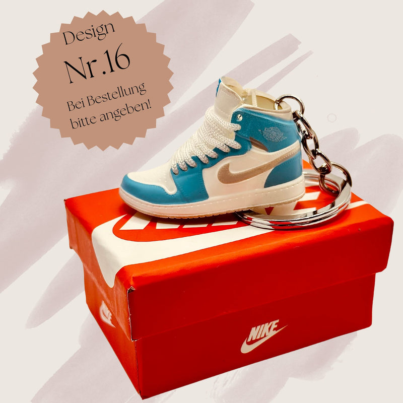 Mini Nike Air Jordan Schlüsselanhänger 3D Sneaker Key Holder Basketball Jump Man