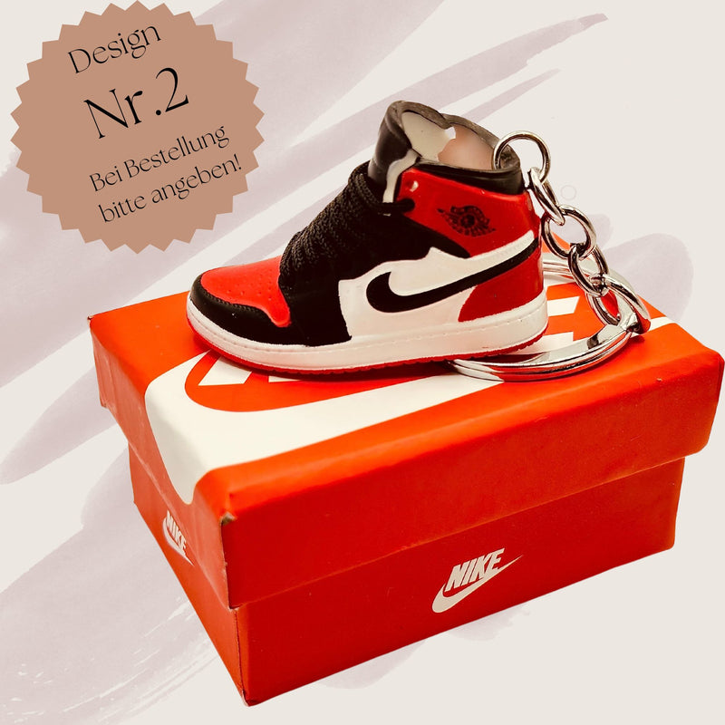 Mini Nike Air Jordan Schlüsselanhänger 3D Sneaker Key Holder Basketball Jump Man