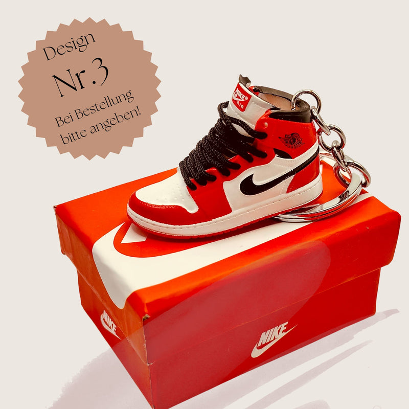 Mini Nike Air Jordan Schlüsselanhänger 3D Sneaker Key Holder Basketball Jump Man