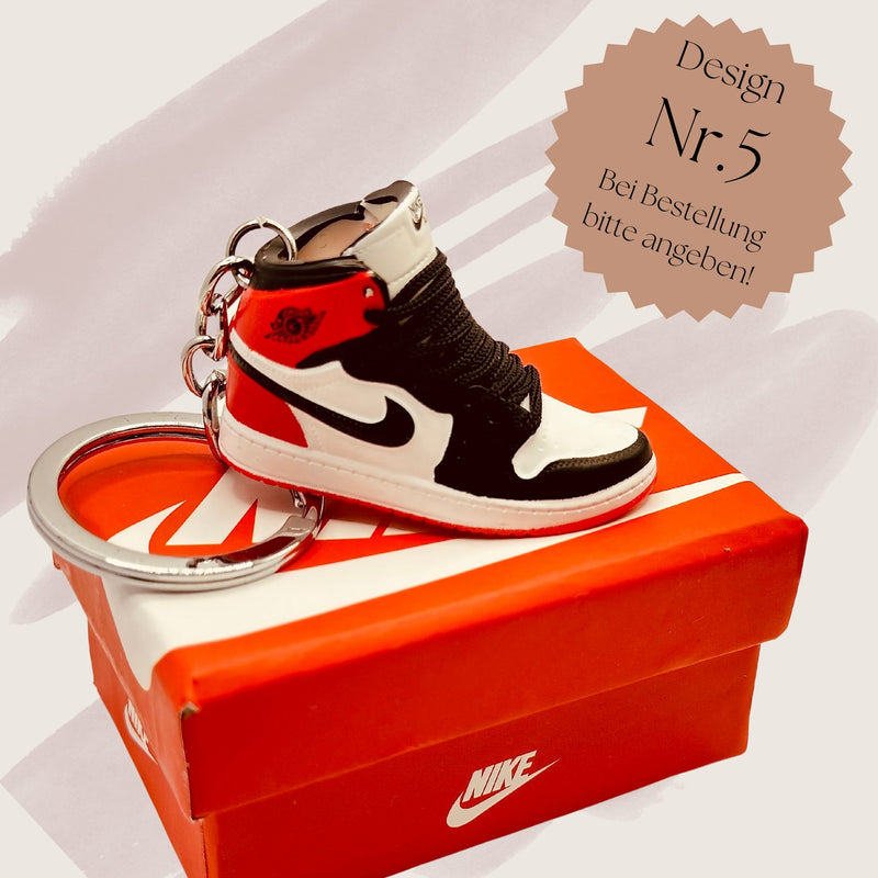 Mini Nike Air Jordan Schlüsselanhänger 3D Sneaker Key Holder Basketball Jump Man