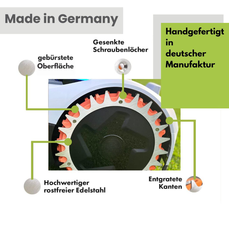 Edelstahl Spikes für Segway Navimow Mähroboter Rasenroboter i105E / i108E