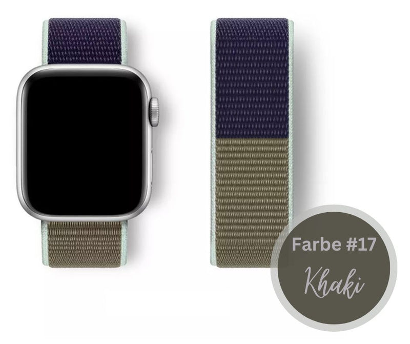 Nylon Apple Watch Ultra / Ultra 2 Armband Sport Loop mit Klettverschluss Series 9 8 7 6 5 4 3 2 1 & SE