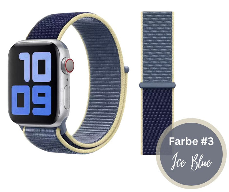 Nylon Apple Watch Ultra / Ultra 2 Armband Sport Loop mit Klettverschluss Series 9 8 7 6 5 4 3 2 1 & SE