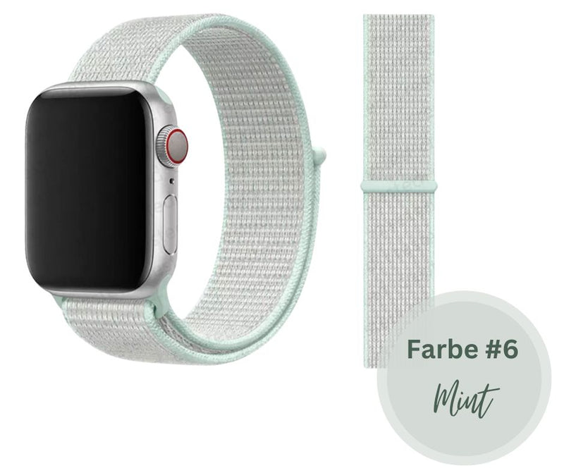 Nylon Apple Watch Ultra / Ultra 2 Armband Sport Loop mit Klettverschluss Series 9 8 7 6 5 4 3 2 1 & SE