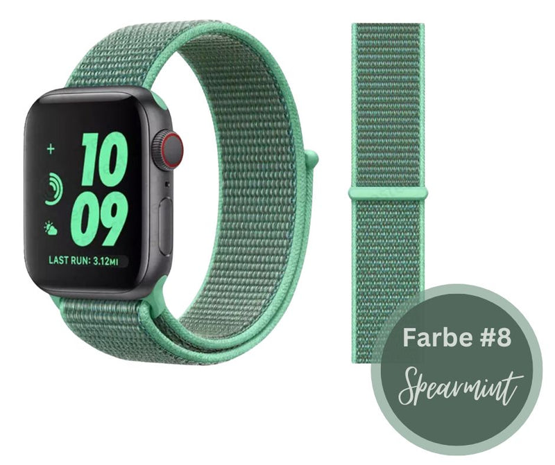 Nylon Apple Watch Ultra / Ultra 2 Armband Sport Loop mit Klettverschluss Series 9 8 7 6 5 4 3 2 1 & SE