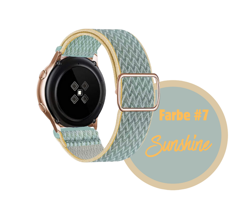 Nylon Loop Armband elastisch für Smartwatch 20mm 22mm Samsung Amazfit Huawei Garmin