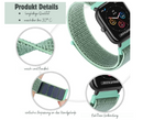 Nylon Armband Sport Loop mit Klettverschluss für Smartwatch 20mm 22mm Samsung Amazfit Garmin Huawei