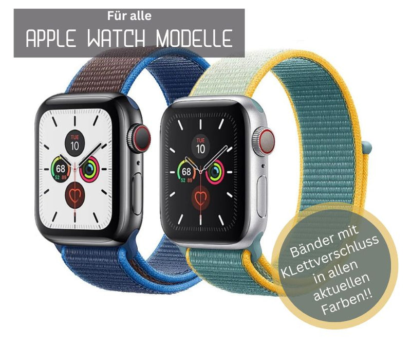 Nylon Apple Watch Ultra / Ultra 2 Armband Sport Loop mit Klettverschluss Series 9 8 7 6 5 4 3 2 1 & SE