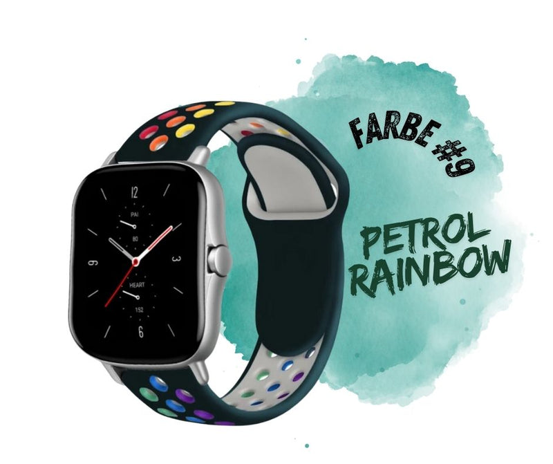 Armband Silikon Rainbow für Xiaomi Huami Amazfit Watch Samsung Huawei