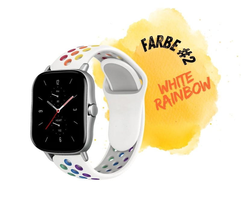 Armband Silikon Rainbow für Xiaomi Huami Amazfit Watch Samsung Huawei