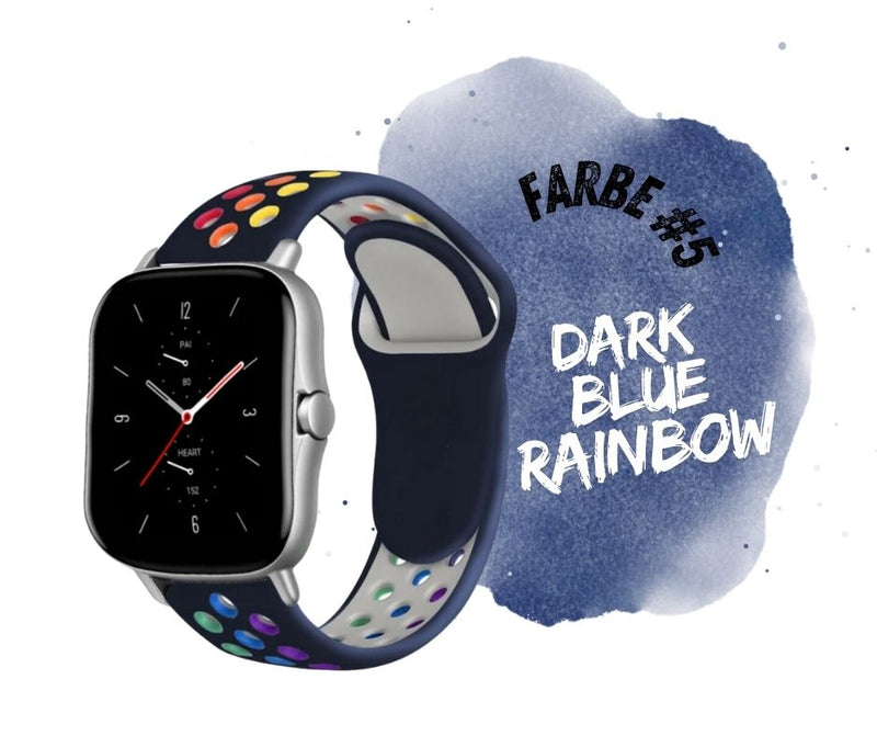 Armband Silikon Rainbow für Xiaomi Huami Amazfit Watch Samsung Huawei