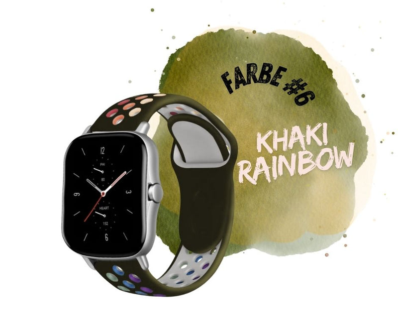 Armband Silikon Rainbow für Xiaomi Huami Amazfit Watch Samsung Huawei