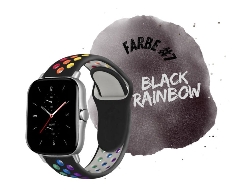 Armband Silikon Rainbow für Xiaomi Huami Amazfit Watch Samsung Huawei