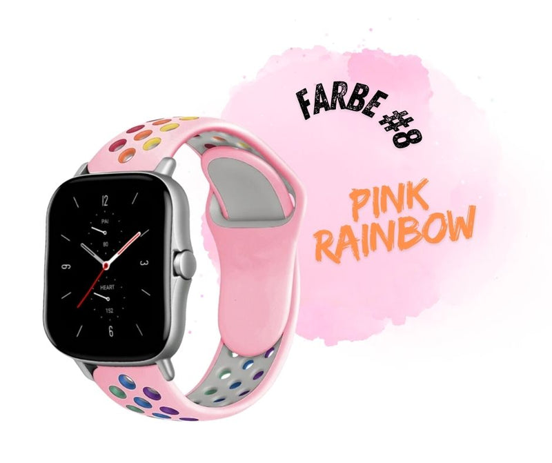 Armband Silikon Rainbow für Xiaomi Huami Amazfit Watch Samsung Huawei