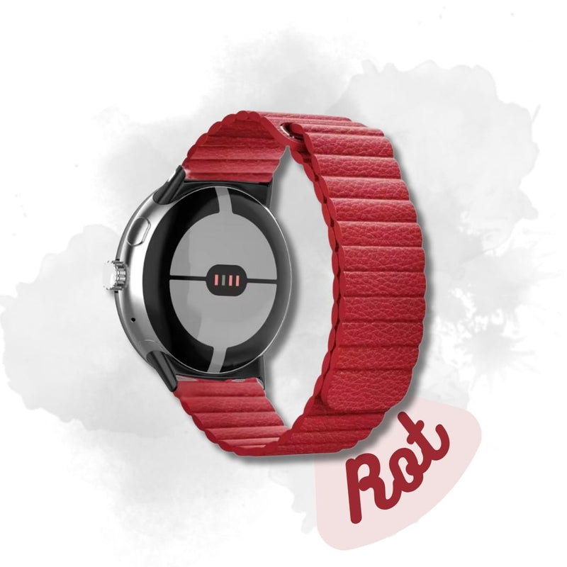 Leder Armband Loop mit Magnet für Samsung Huawei Amazfit Watch 20mm 22mm