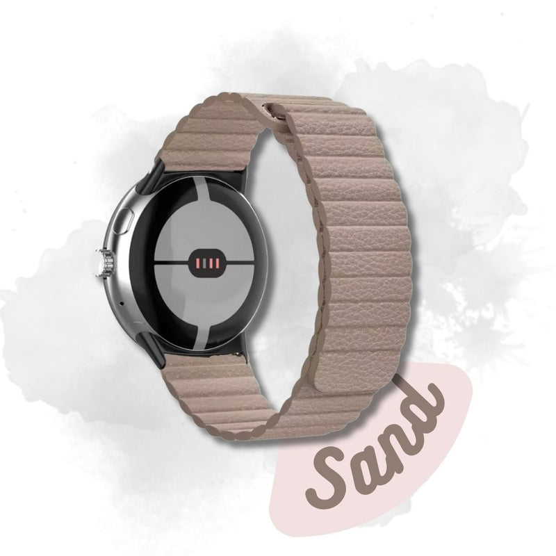 Leder Armband Loop mit Magnet für Samsung Huawei Amazfit Watch 20mm 22mm